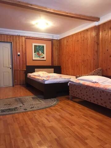 Фото номера Четырехместный номер с видом на горы Гостевой дом cabana veche azuga г. Азуга 7